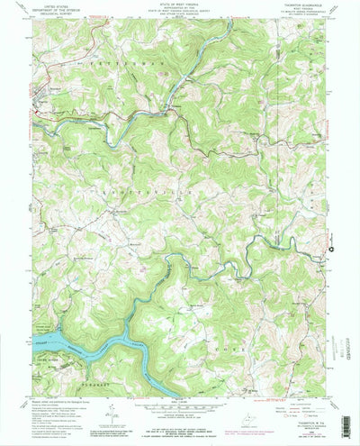 United States Geological Survey Thornton, WV (1958, 24000-Scale) digital map