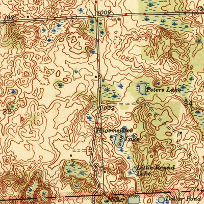 United States Geological Survey Thornville, MI (1945, 24000-Scale) digital map