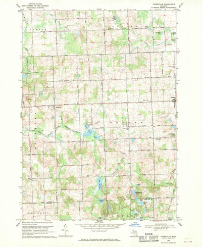 United States Geological Survey Thornville, MI (1968, 24000-Scale) digital map