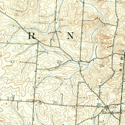 United States Geological Survey Thornville, OH (1909, 62500-Scale) digital map