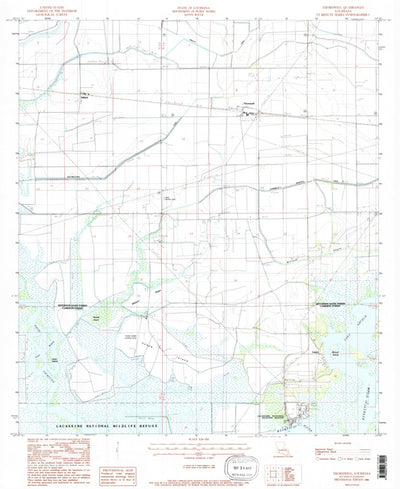 United States Geological Survey Thornwell, LA (1985, 24000-Scale) digital map