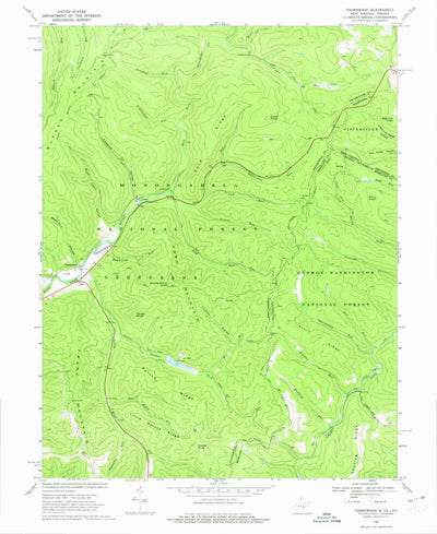 United States Geological Survey Thornwood, WV-VA (1969, 24000-Scale) digital map