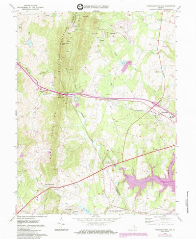 United States Geological Survey Thoroughfare Gap, VA (1966, 24000-Scale) digital map