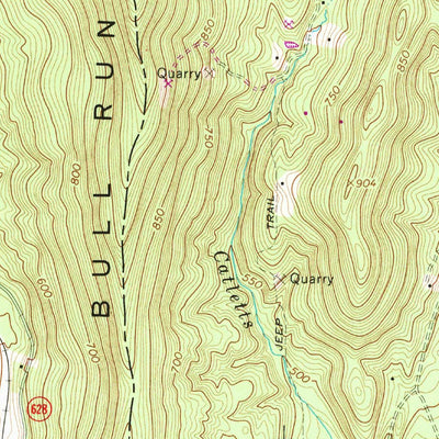 United States Geological Survey Thoroughfare Gap, VA (1966, 24000-Scale) digital map