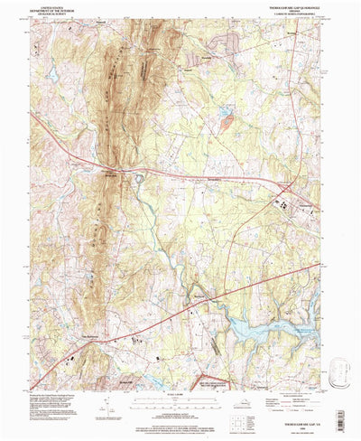 United States Geological Survey Thoroughfare Gap, VA (1994, 24000-Scale) digital map
