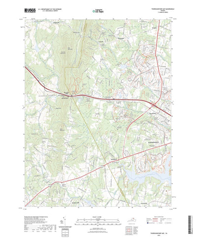 United States Geological Survey Thoroughfare Gap, VA (2022, 24000-Scale) digital map
