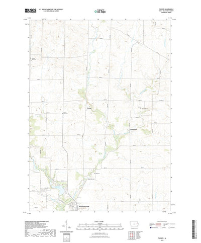 United States Geological Survey Thorpe, IA (2022, 24000-Scale) digital map