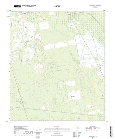 United States Geological Survey Thorson Gully, TX (2022, 24000-Scale) digital map