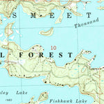 United States Geological Survey Thousand Island Lake, MI-WI (1981, 24000-Scale) digital map