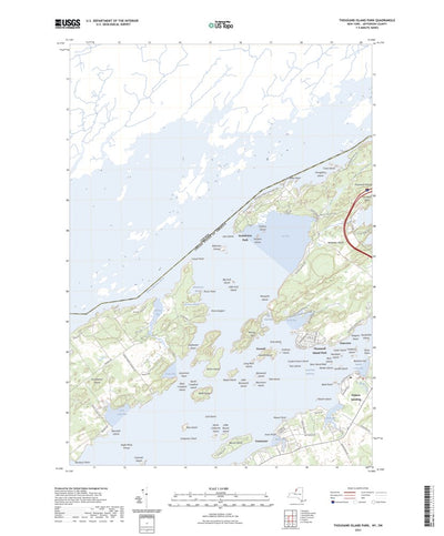 United States Geological Survey Thousand Island Park, NY (2023, 24000-Scale) digital map