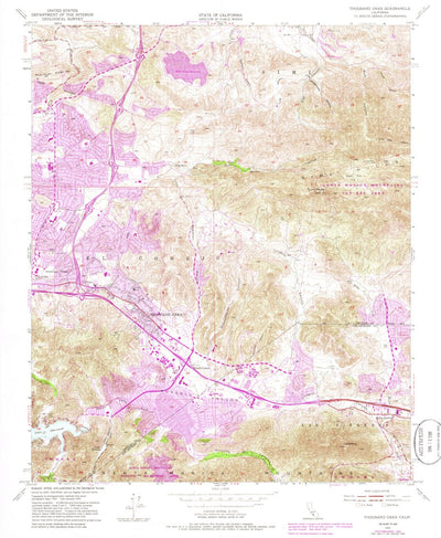 United States Geological Survey Thousand Oaks, CA (1950, 24000-Scale) digital map