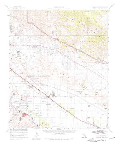 United States Geological Survey Thousand Palms, CA (1958, 62500-Scale) digital map