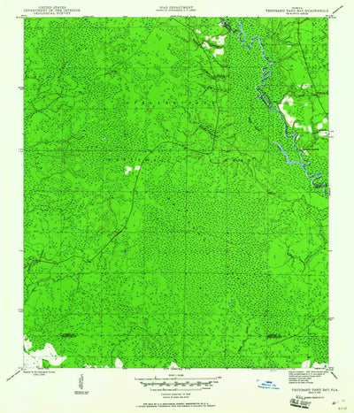 United States Geological Survey Thousand Yard Bay, FL (1945, 24000-Scale) digital map