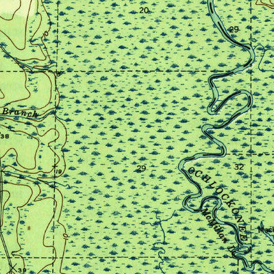 United States Geological Survey Thousand Yard Bay, FL (1945, 31680-Scale) digital map