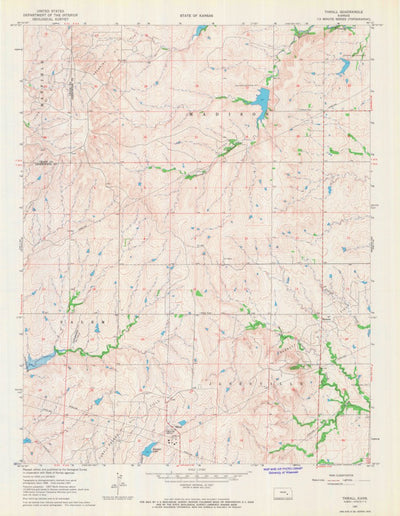 United States Geological Survey Thrall, KS (1967, 24000-Scale) digital map