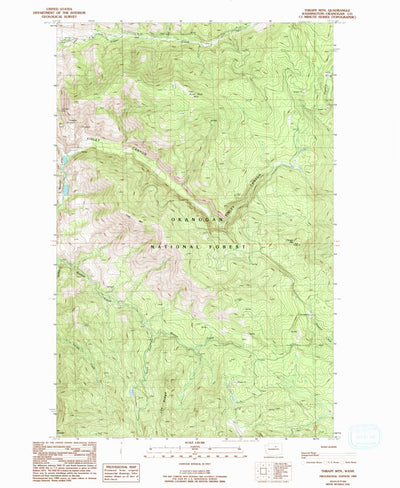 United States Geological Survey Thrapp Mountain, WA (1989, 24000-Scale) digital map