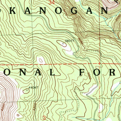 United States Geological Survey Thrapp Mountain, WA (1989, 24000-Scale) digital map