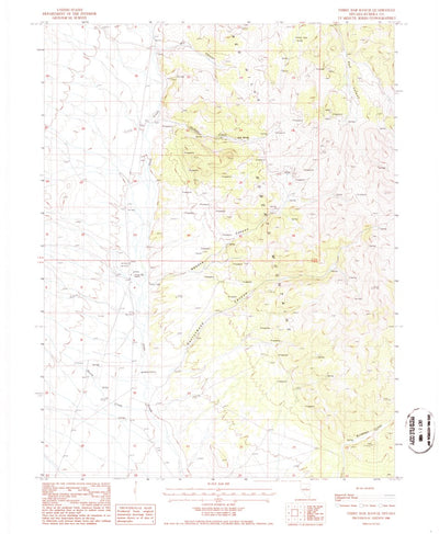United States Geological Survey Three Bar Ranch, NV (1986, 24000-Scale) digital map
