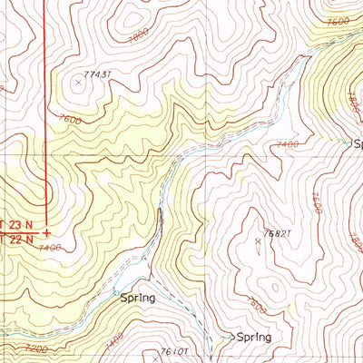 United States Geological Survey Three Bar Ranch, NV (1986, 24000-Scale) digital map