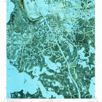 United States Geological Survey Three Bayou Bay, LA (1973, 24000-Scale) digital map