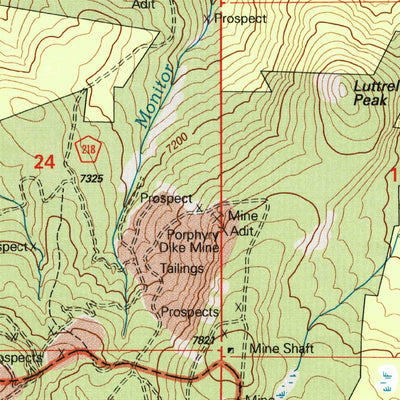 United States Geological Survey Three Brothers, MT (2001, 24000-Scale) digital map