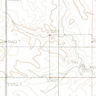United States Geological Survey Three Buttes Creek East, MT (1983, 24000-Scale) digital map