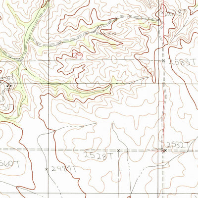 United States Geological Survey Three Buttes Creek West, MT (1983, 24000-Scale) digital map