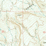 United States Geological Survey Three Buttes, WY (1968, 24000-Scale) digital map