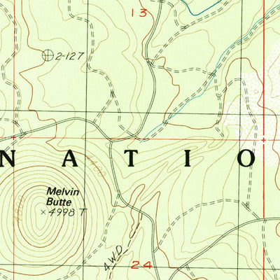 United States Geological Survey Three Creek Butte, OR (1988, 24000-Scale) digital map