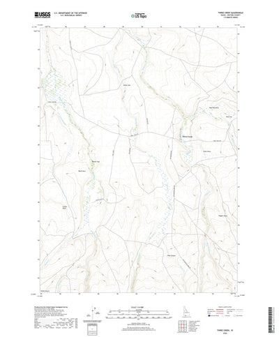 United States Geological Survey Three Creek, ID (2020, 24000-Scale) digital map