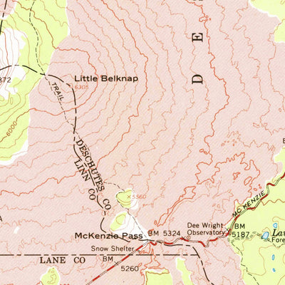 United States Geological Survey Three Fingered Jack, OR (1959, 62500-Scale) digital map