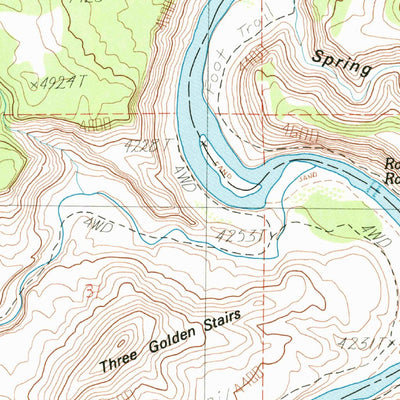 United States Geological Survey Three Fords Canyon, UT (1985, 24000-Scale) digital map