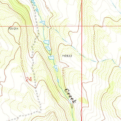 United States Geological Survey Three Forks, ID (1971, 24000-Scale) digital map