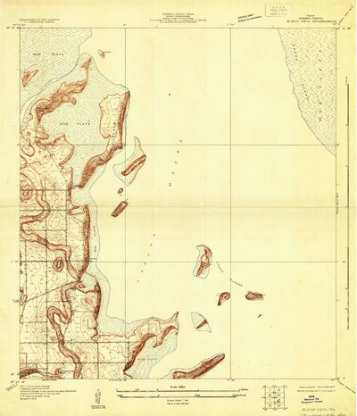 United States Geological Survey Three Islands, TX (1929, 24000-Scale) digital map