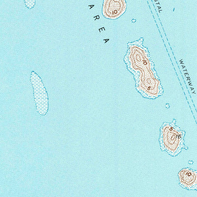 United States Geological Survey Three Islands, TX (1954, 24000-Scale) digital map