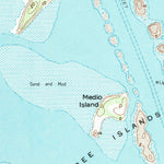 United States Geological Survey Three Islands, TX (1954, 24000-Scale) digital map