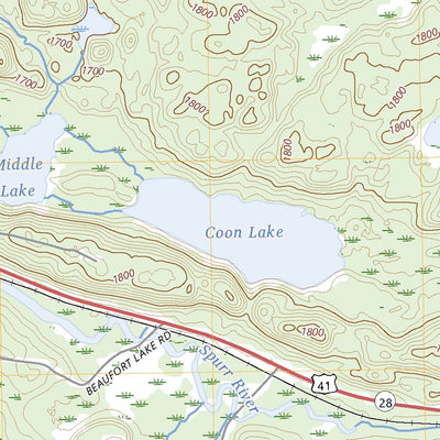 United States Geological Survey Three Lakes, MI (2023, 24000-Scale) digital map