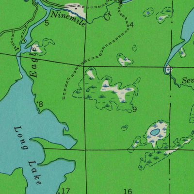 United States Geological Survey Three Lakes, WI (1938, 48000-Scale) digital map