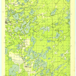 United States Geological Survey Three Lakes, WI (1945, 48000-Scale) digital map
