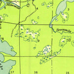 United States Geological Survey Three Lakes, WI (1945, 48000-Scale) digital map