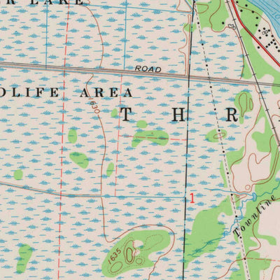 United States Geological Survey Three Lakes, WI (1970, 24000-Scale) digital map