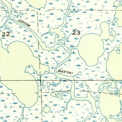 United States Geological Survey Three Mile Bay, LA (1949, 31680-Scale) digital map