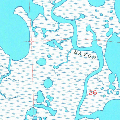 United States Geological Survey Three Mile Bay, LA (1955, 24000-Scale) digital map