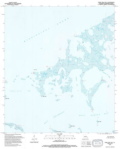 United States Geological Survey Three Mile Bay, LA (1994, 24000-Scale) digital map