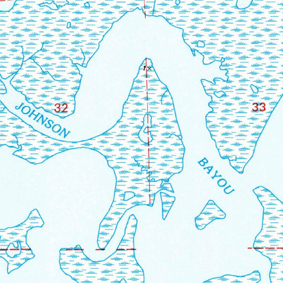 United States Geological Survey Three Mile Bay, LA (1994, 24000-Scale) digital map