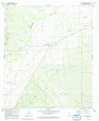 United States Geological Survey Three Points, AZ (1979, 24000-Scale) digital map