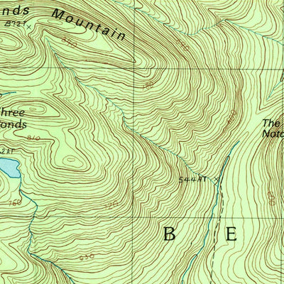 United States Geological Survey Three Ponds Mountain, NY (1997, 25000-Scale) digital map