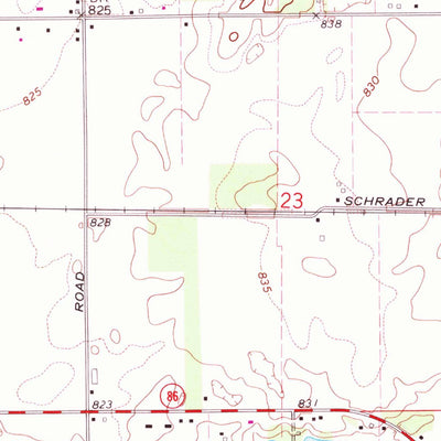 United States Geological Survey Three Rivers East, MI (1972, 24000-Scale) digital map