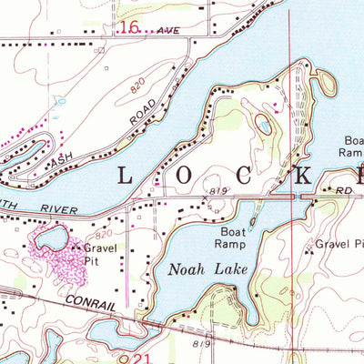 United States Geological Survey Three Rivers East, MI (1972, 24000-Scale) digital map