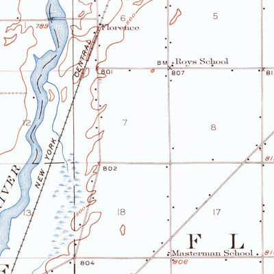 United States Geological Survey Three Rivers, MI-IN (1914, 62500-Scale) digital map
